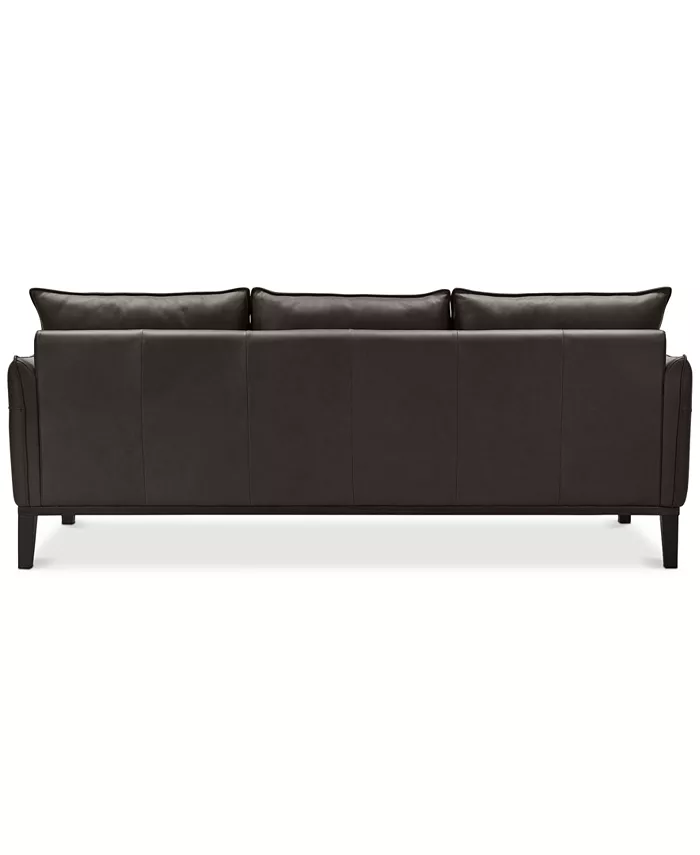 Furniture CLOSEOUT! Chanute 88 Leather Sofa