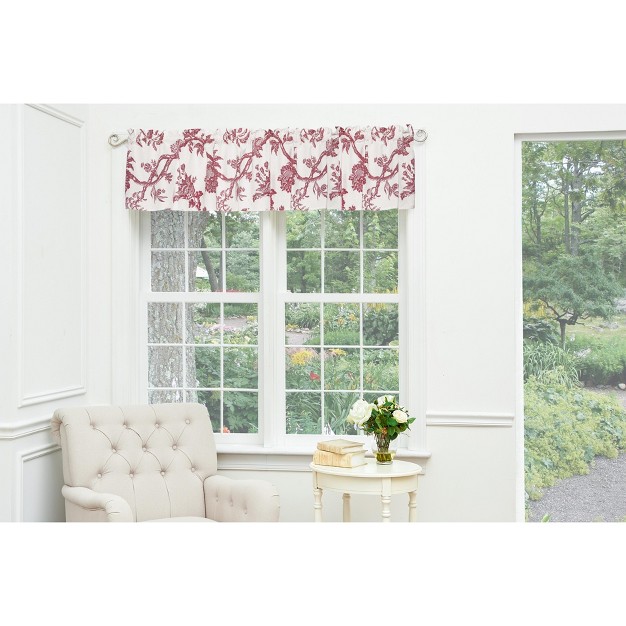 C amp f Home Arcadia Red Valance Collection