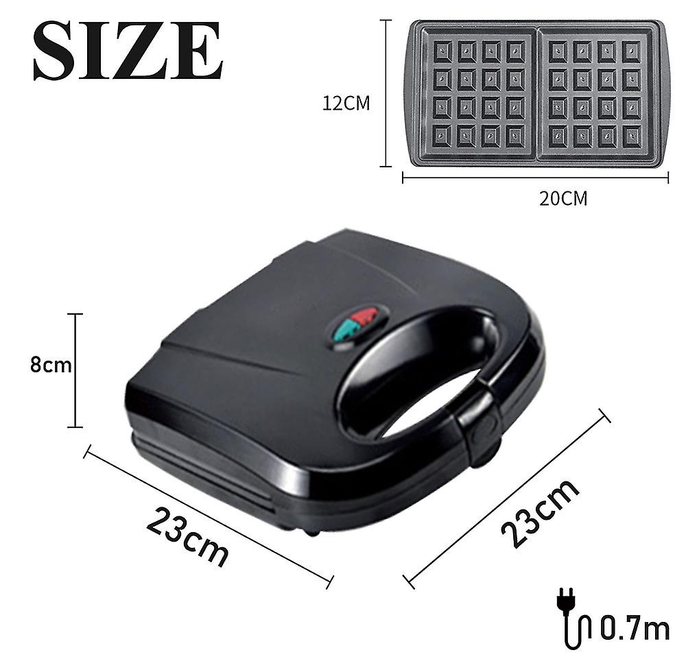 Miman Mini Waffle Maker Machine For Individuals， Non-stick Sides