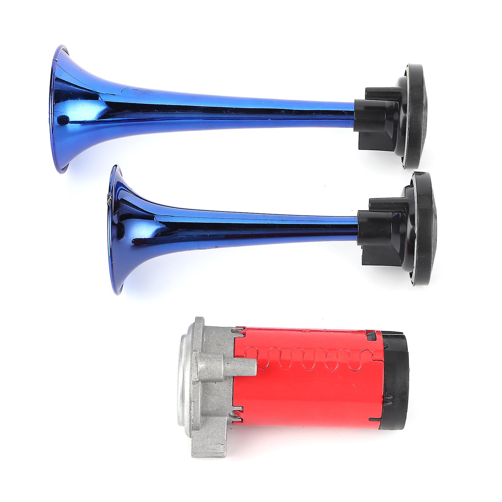 12v Air Horn 178db Loud Sound Dual Trumpet With Air Compressor For Car Motorcycle Boat Truck