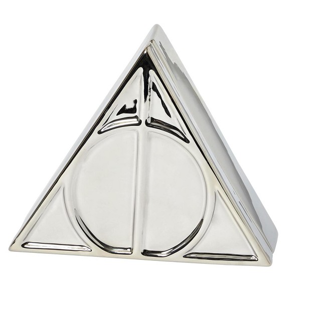 Seven20 Harry Potter Deathly Hallows Symbol Silver Storage Box 7 5 X 6 5 Inches