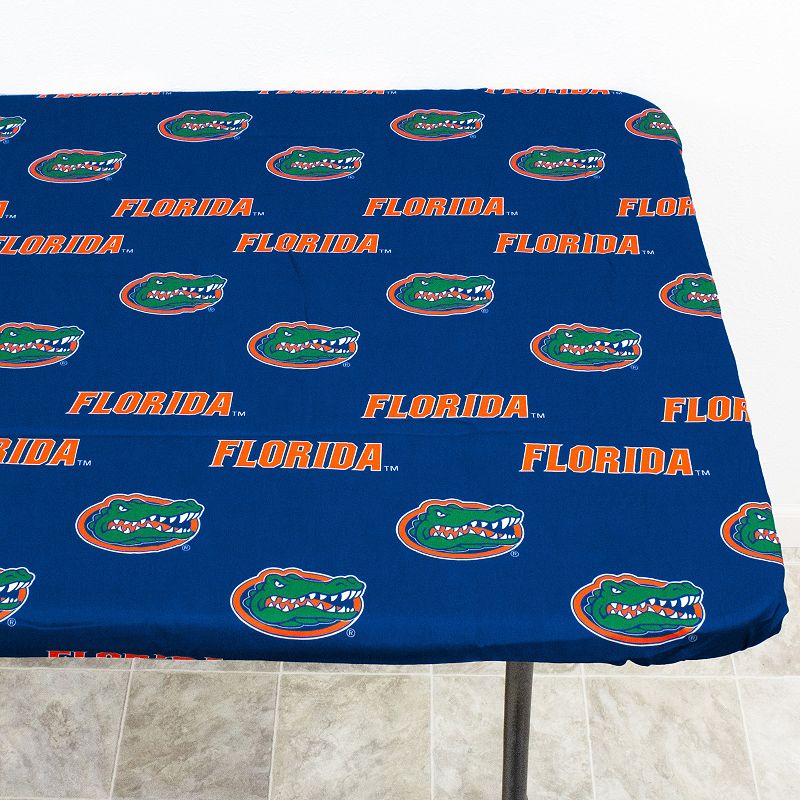 NCAA Florida Gators Tailgate Fitted Tablecloth， 72 x 30