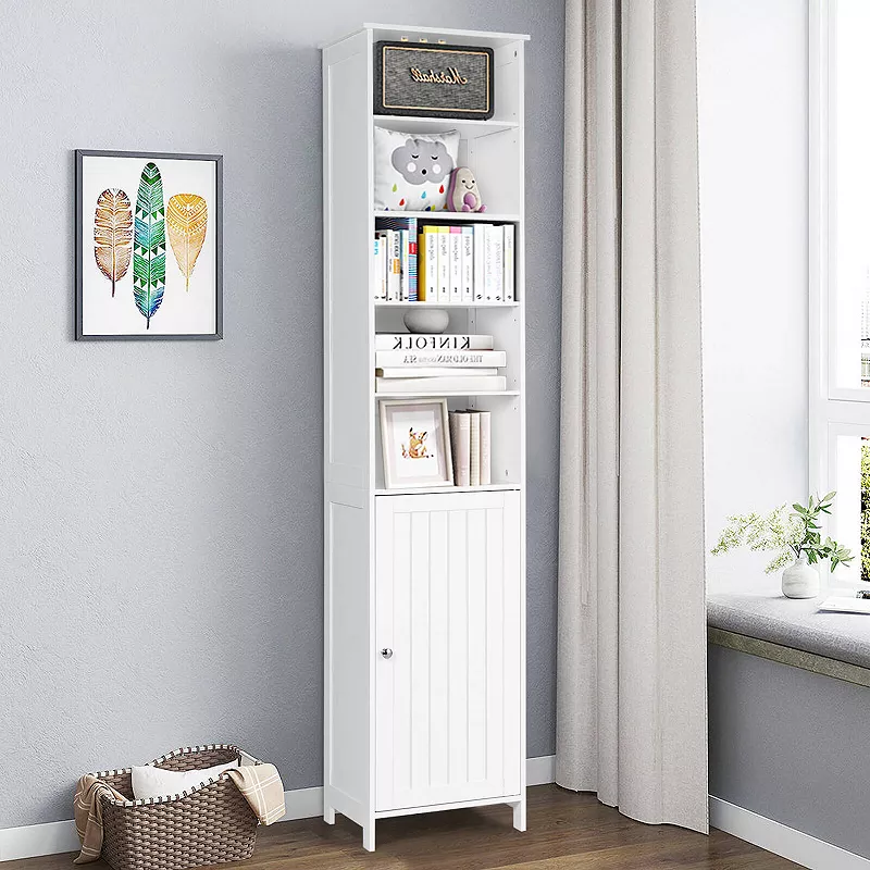 72 Inches Free Standing Tall Floor Bathroom Storage Cabinet