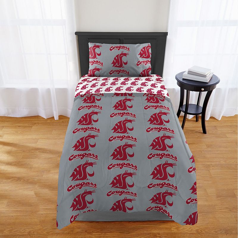 Washington State Cougars Twin Comforter Set