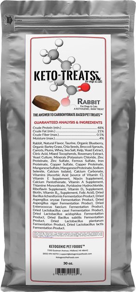 Ketogenic Pet Food Keto Rabbit Freeze-Dried Dog and Cat Treats