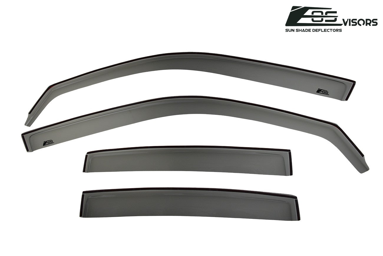 Extreme Online Store EOS Visors for 2011-2020 Dodge Charger | in-Channel Style Smoke Tinted Side Vents Rain Guard Window Deflectors