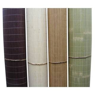 Backyard X-Scapes 4 ft. x 50 ft. Tatami Bamboo Wall Paneling Chocolate 69-TCH11