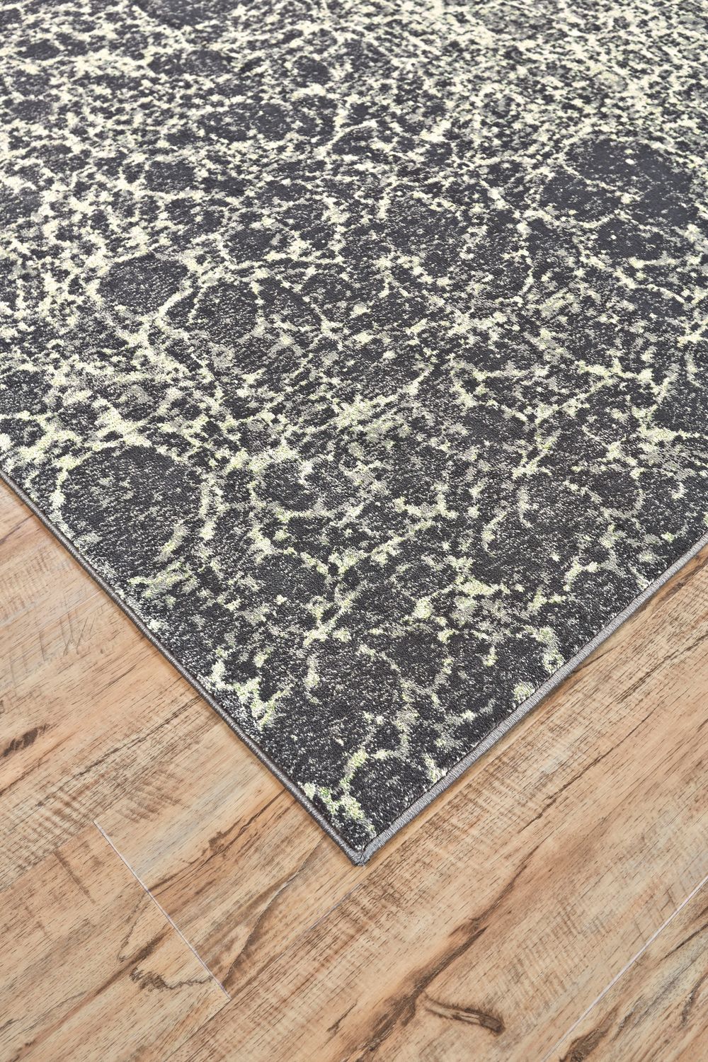 Alessandria Gray and Green Rug by BD Fine