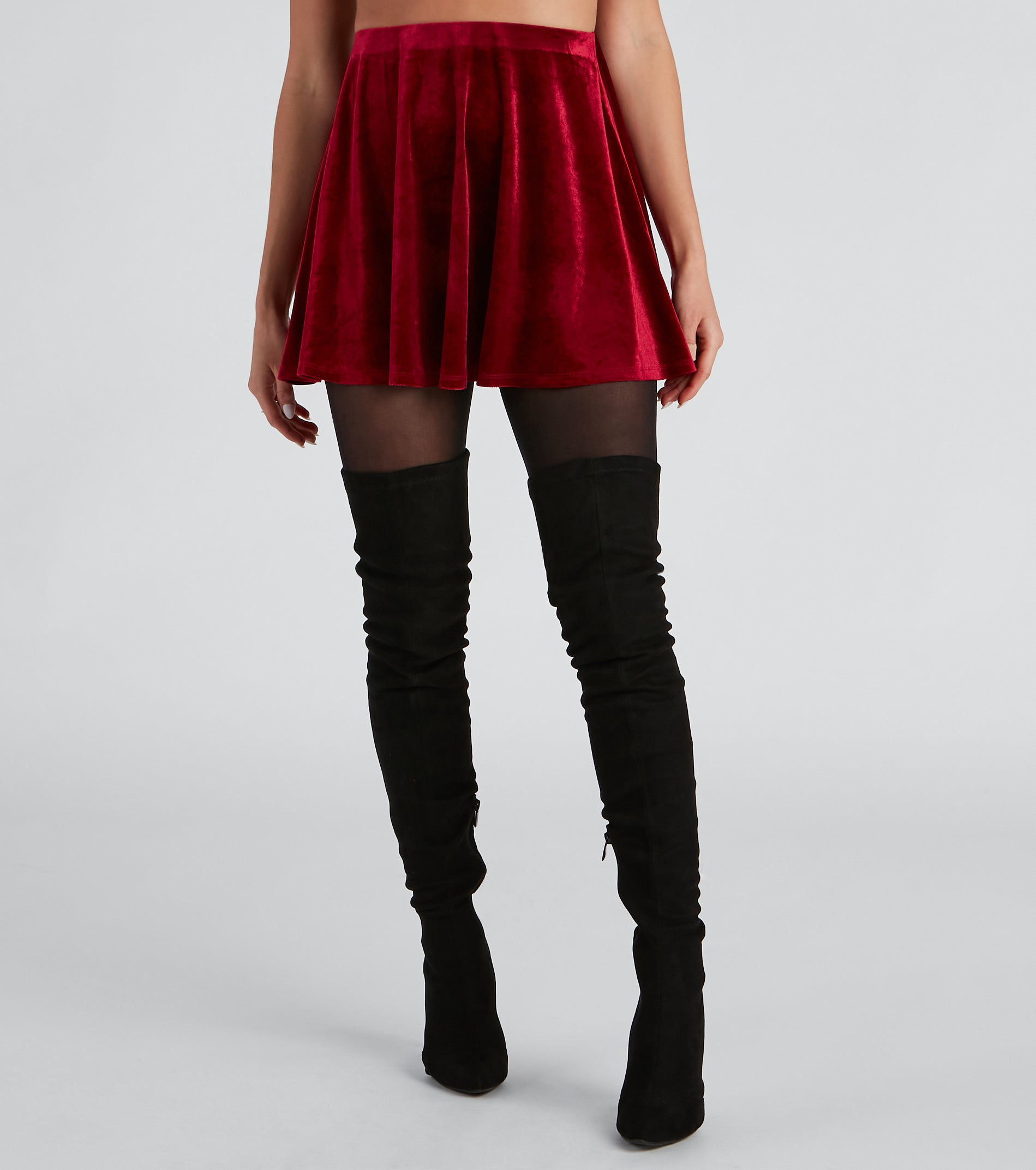 Lil Red Velvet Halloween Skirt