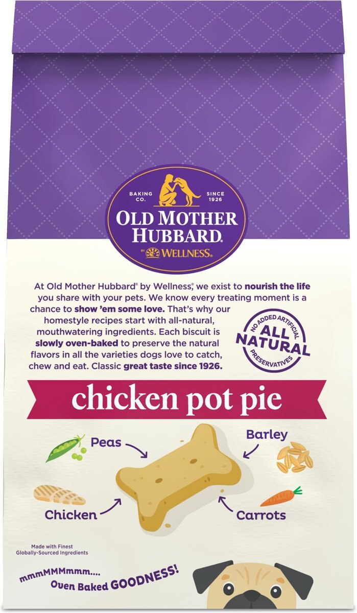 Old Mother Hubbard Mini Classic Chicken Pot Pie Biscuits Baked Dog Treats