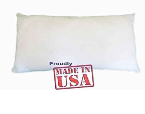 Mybecca 12 x 24 inches Pillow Sham Stuffer White Rectangular Hypoallergenic Throw Pillow Insert Premium Made in USA