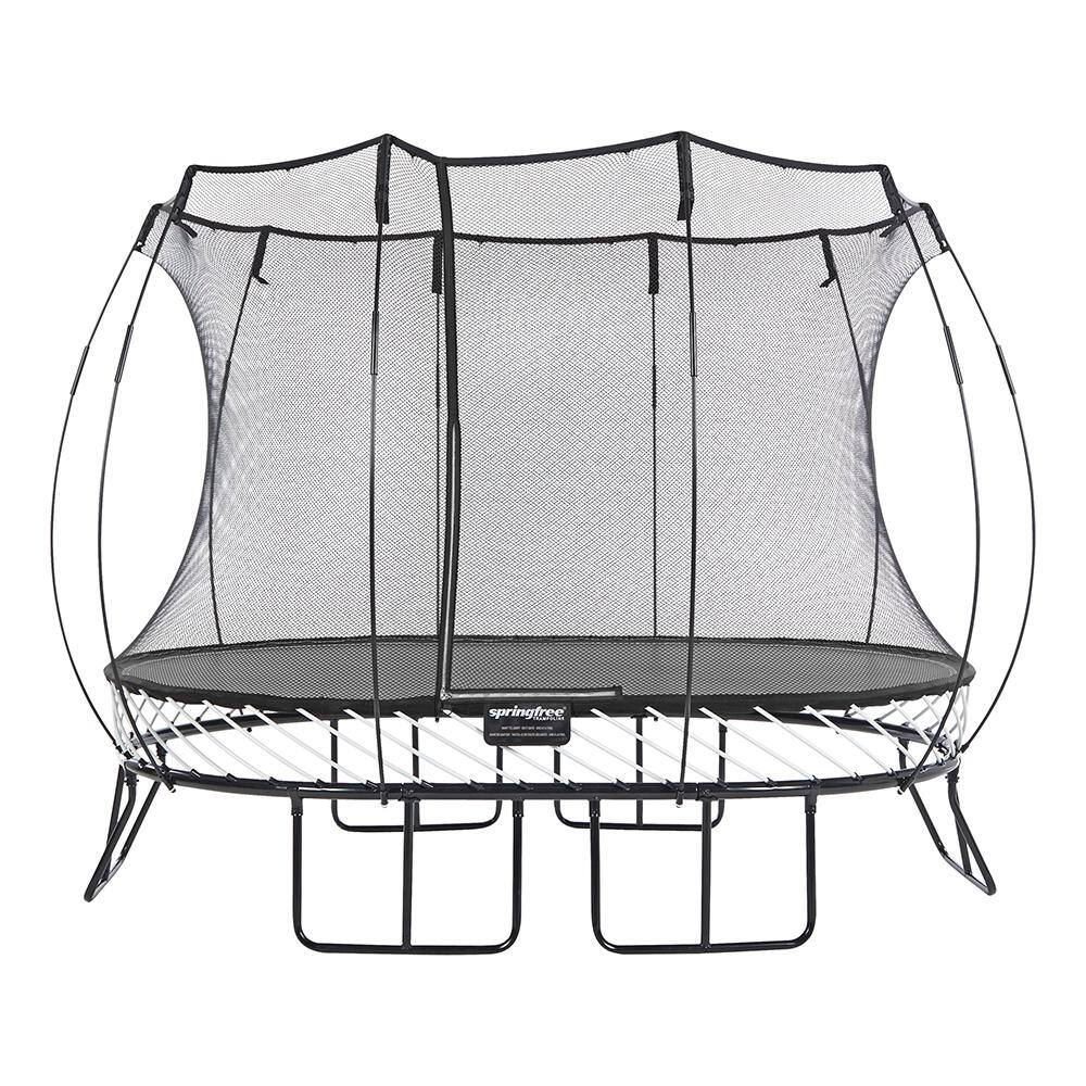 SPRINGFREE Kids 13 ft. Outdoor Jumbo Square Trampoline with Enclosure S155