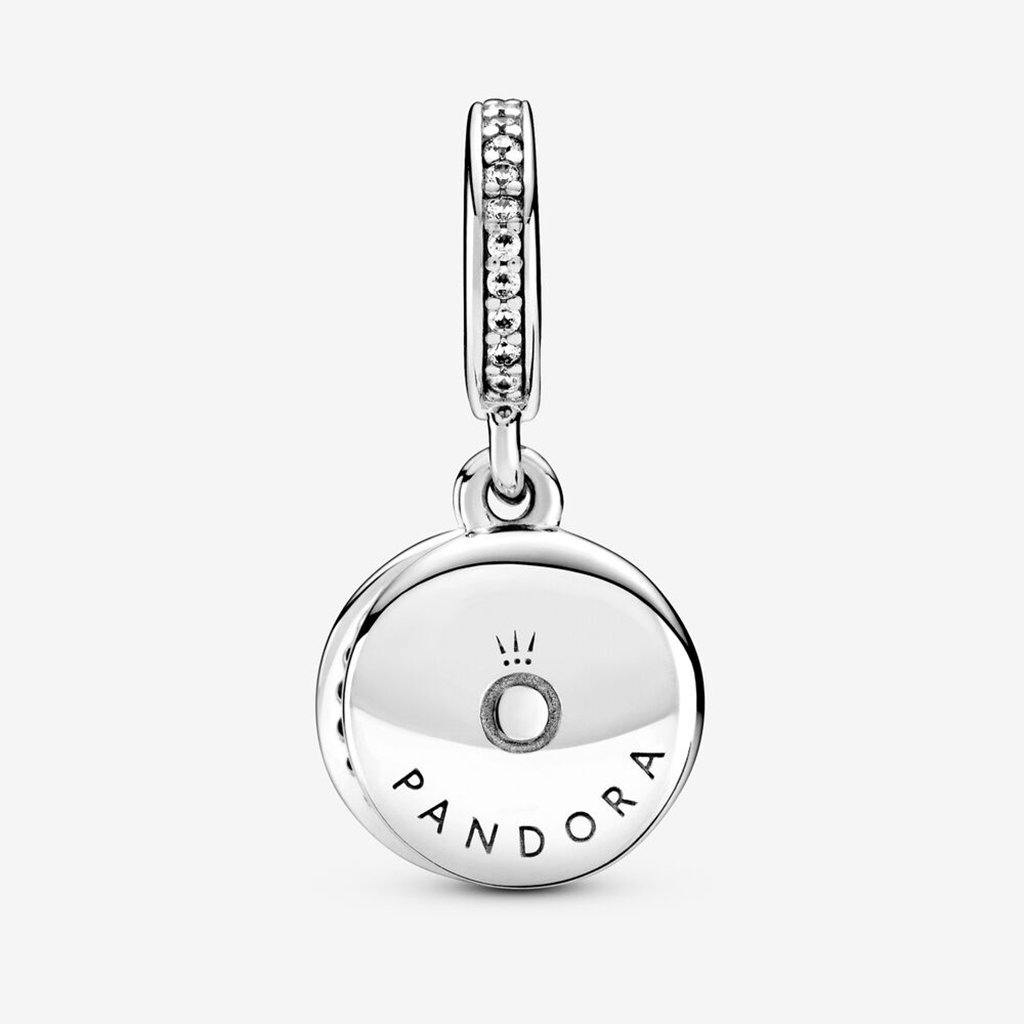 PANDORA  Sparkling Red Disc Double Dangle Charm