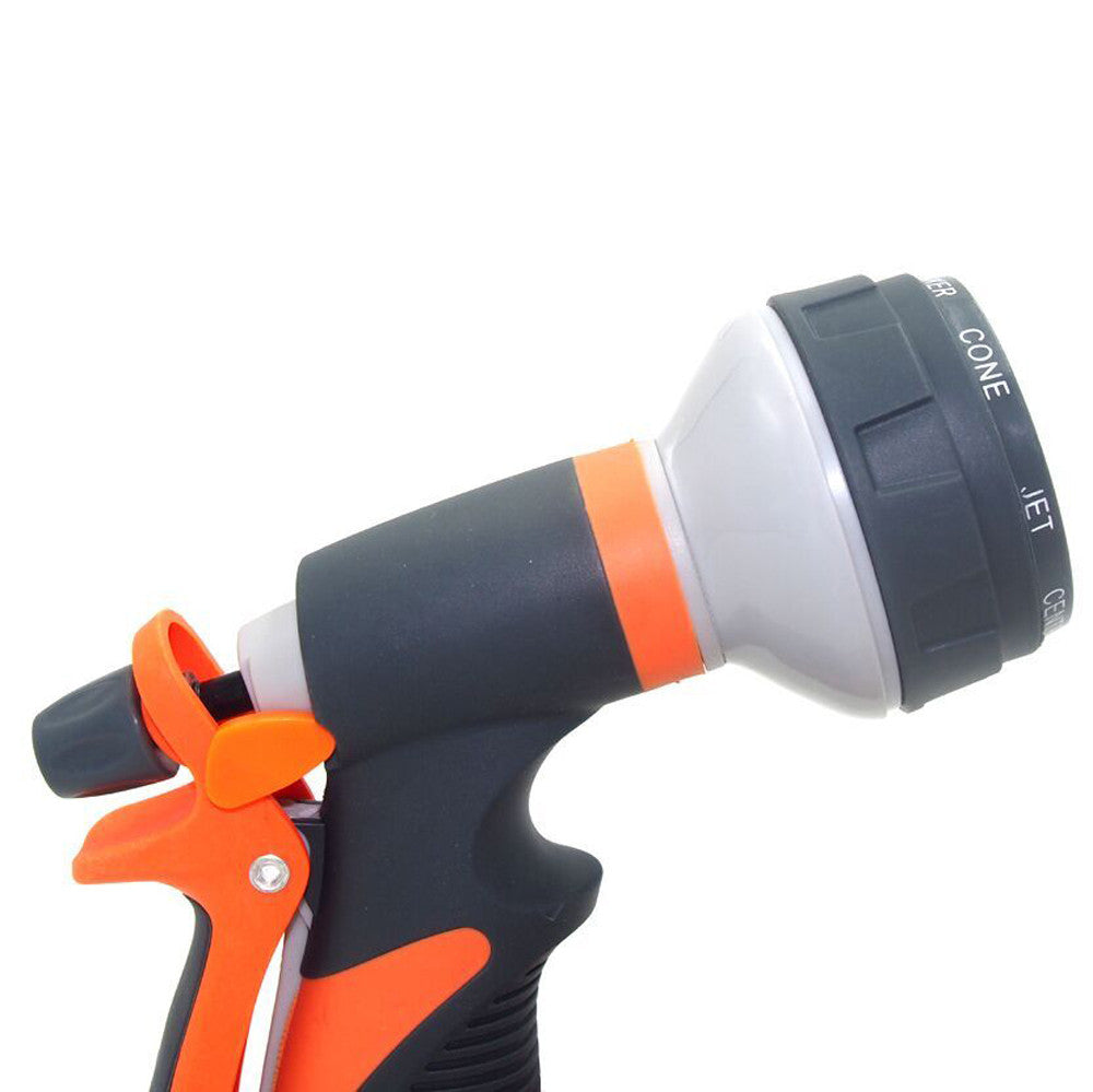 Pompotops 8Patterns Water Nozzle Head Hose Sprayer Garden Spray Auto Car Washing home