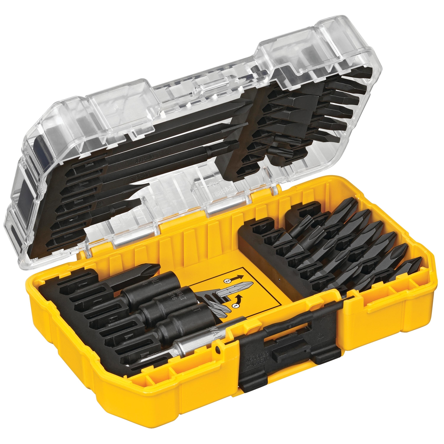 DW Impact Ready Drive Bit Set Steel 34 pc