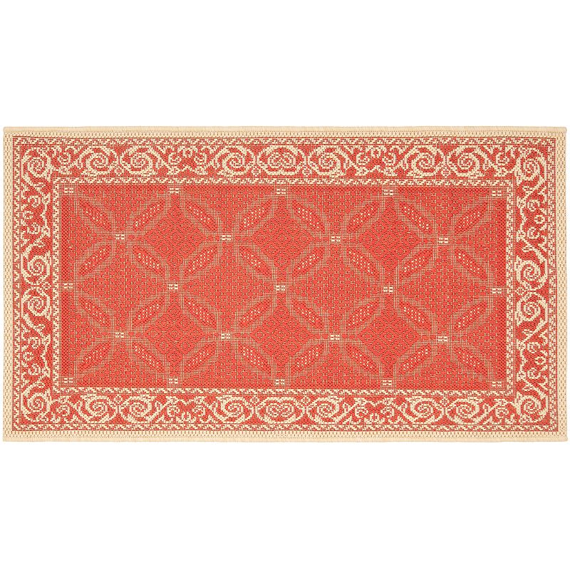 Safavieh Courtyard Framed Border Indoor Outdoor Rug