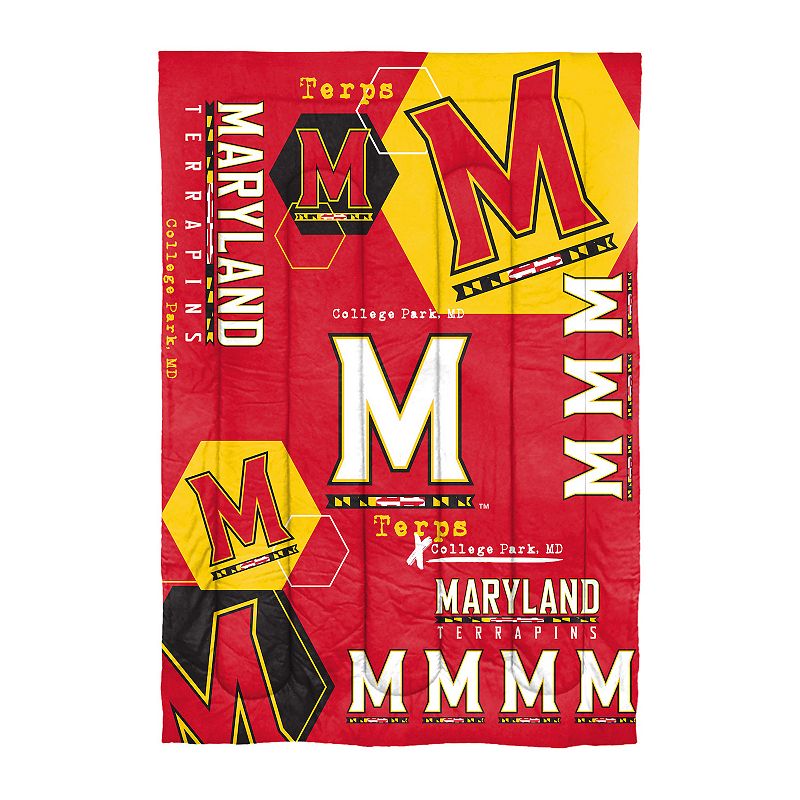 The Northwest Maryland Terrapins Twin Comforter Set with Sham