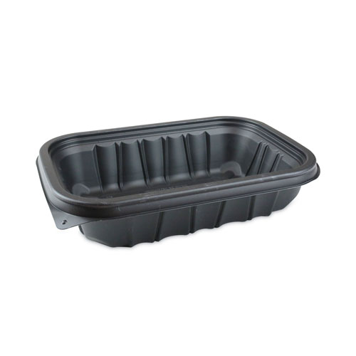 Pactiv EarthChoice Entree2Go Takeout Container | 32 oz， 8.66 x 5.75 x 2.72， Black， 300