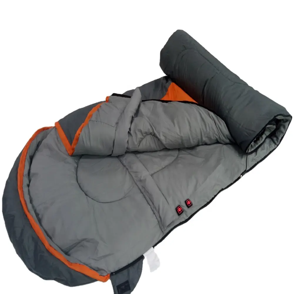 Custom High Quality Battery operated Electric Heated Sleeping Bag for Camping/Hiking Gear