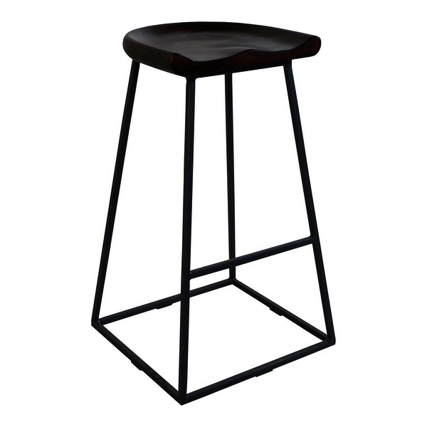 Aurelle Home Solid Industrial Stools (Set of 2)