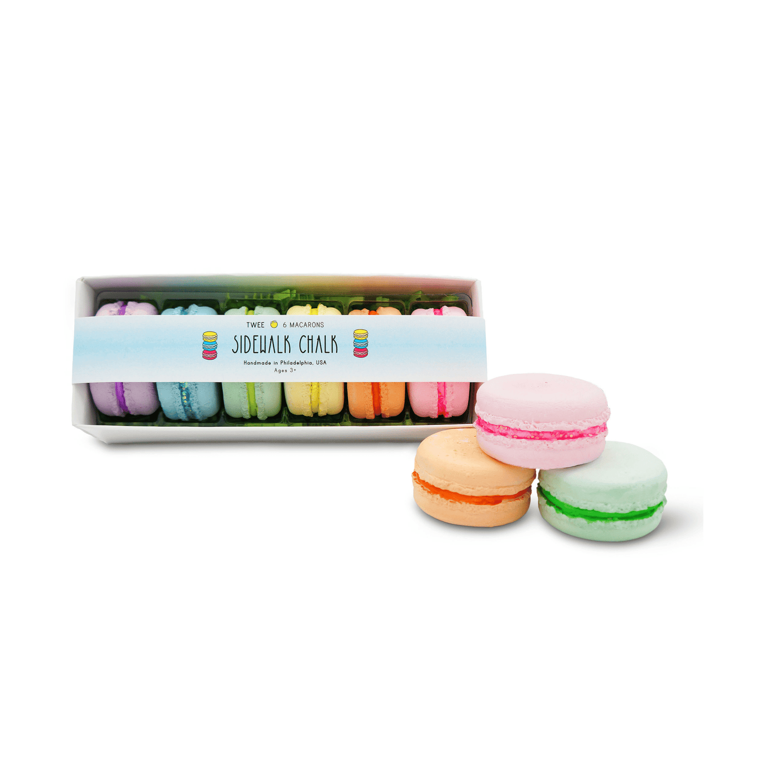 Handmade Sidewalk Chalk - Petite Macaron by Twee