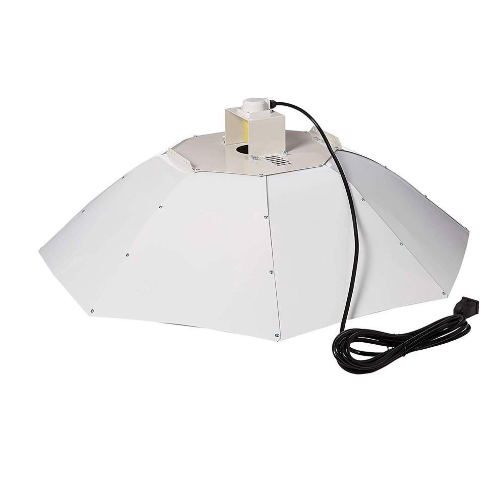 Hydro Crunch 600-Watt HPS Grow Light System with 42 in. Parabolic Vertical Umbrella Hood Reflector K1-B6-R15-NL01