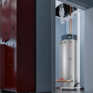 Rheem Commercial Triton Premium Heavy Duty High Eff. 100 Gal. 160K BTU ULN Natural Gas Power Direct Vent Tank Water Heater GHE100SS-160