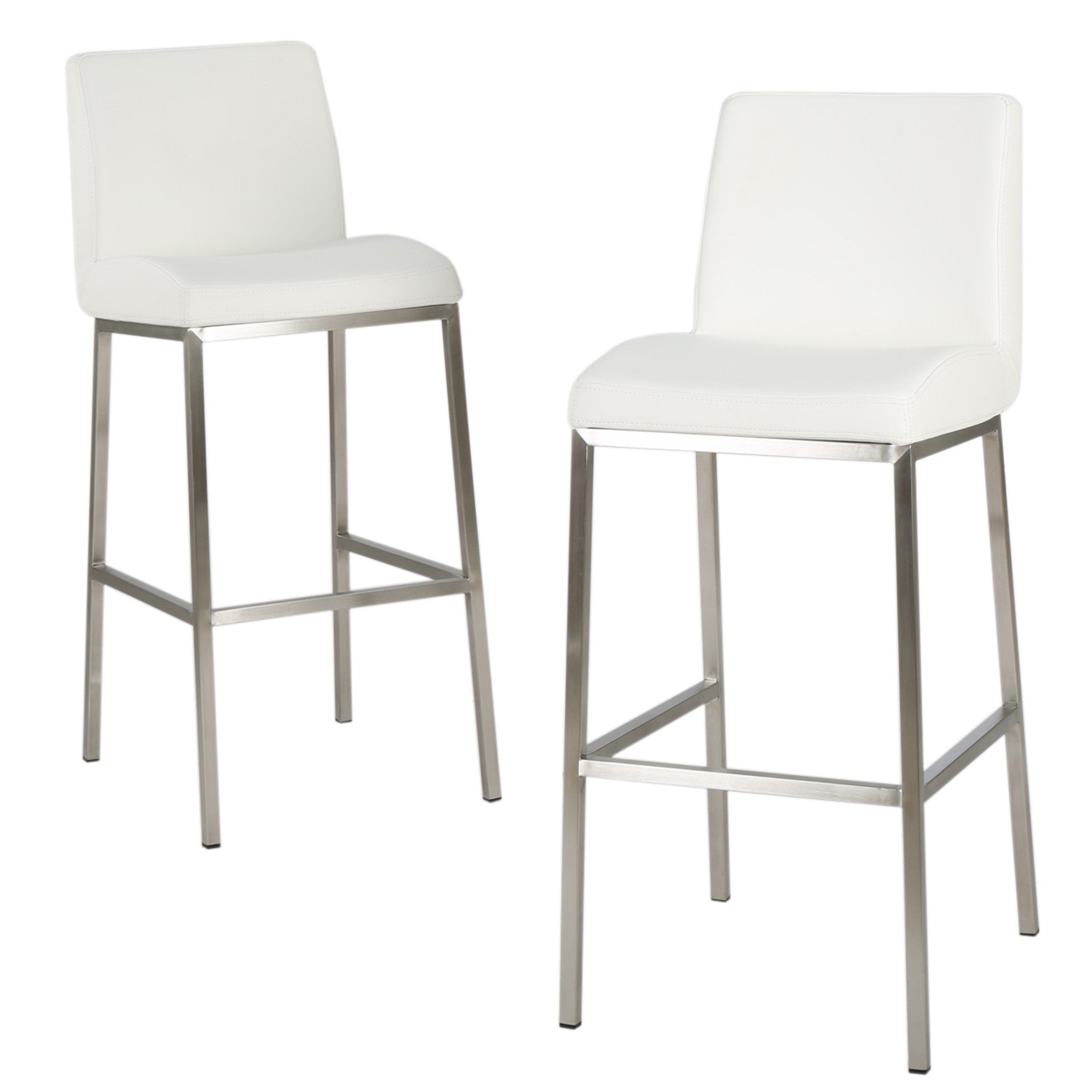 October 30-Inch Bonded Leather Barstool (Set of 2)