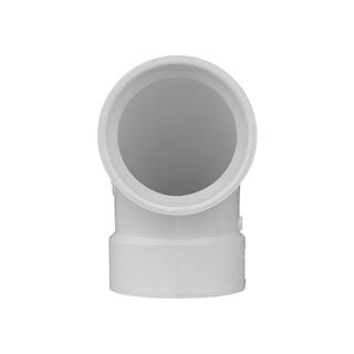 Charlotte Pipe 2 in. PVC DWV 90-Degree Hub x Hub Elbow PVC003001000HD