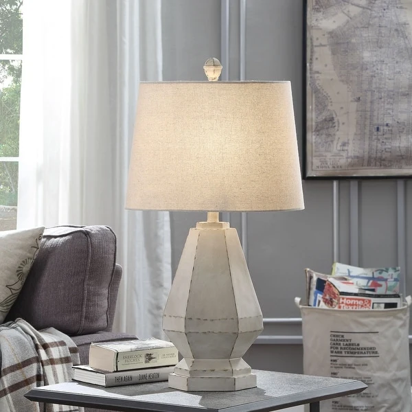 StyleCraft Storico Cream Table Lamp - Off White Shade