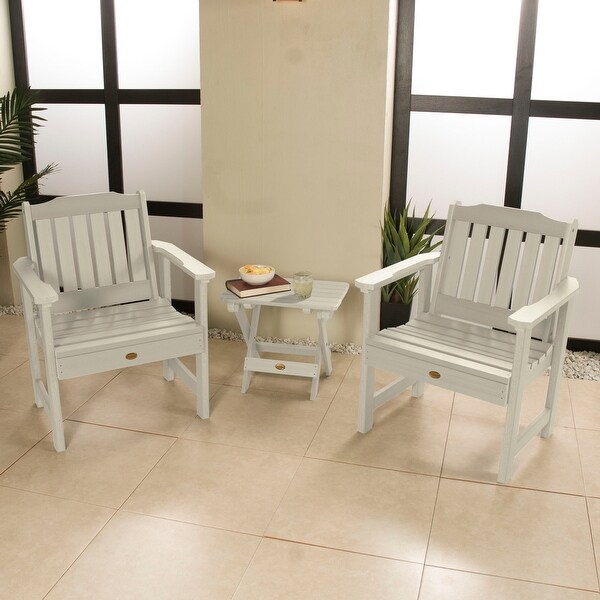 Garden Chairs and Folding Side Table (3piece Set)