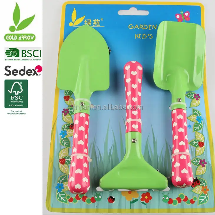 Zhejiang High quality 3 piece children gardening tools set