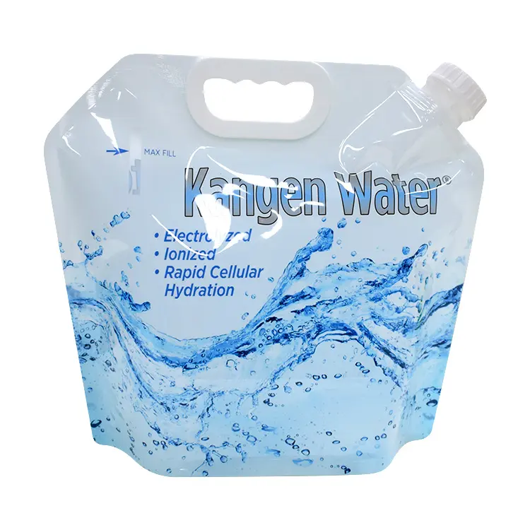 Promotional Outdoor Camping Hiking BPA Free 5L Portable Foldable Plastic Kangen Water Bag