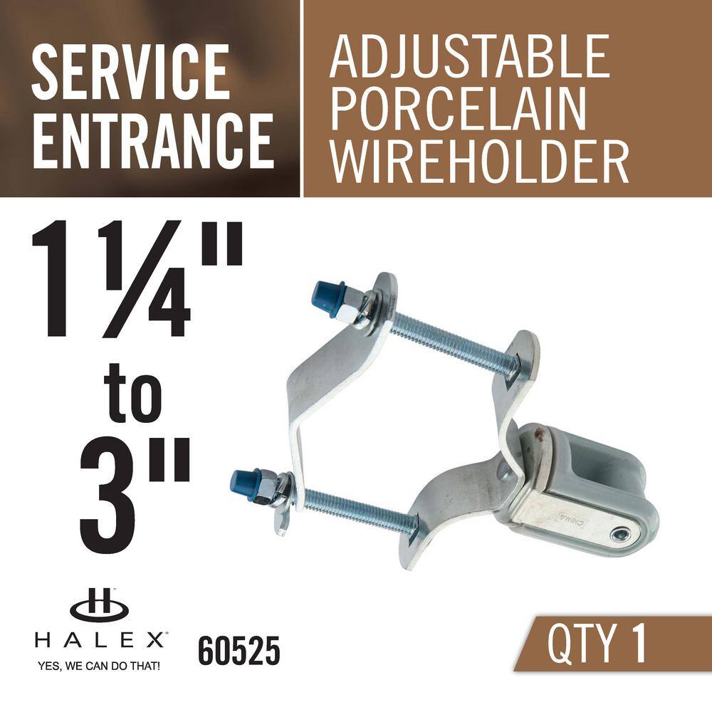 Halex 1-14 in. - 3 in. Service Entrance (SE) Adjustable Wire Holder 60525