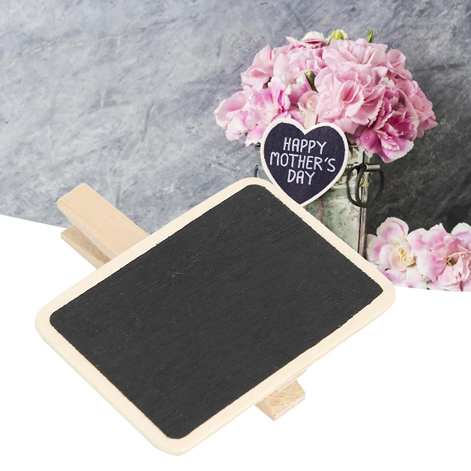 50pcs Mini Blackboard Clip Plant Label Wooden Message Board Marking Tool For Home Officesquare Shape