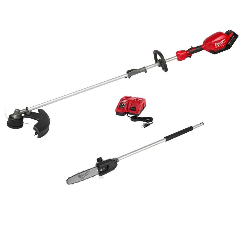 Milwaukee M18 FUEL String Trimmer with QUIK-LOK Pole Saw Attachment 2825-21STPS from Milwaukee