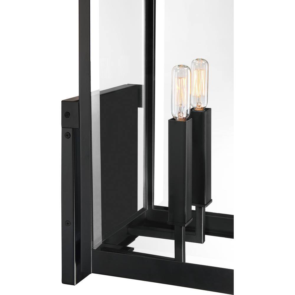 Quoizel Westover 2-Light Earth Black Outdoor Wall Lantern Sconce WVR8409EK