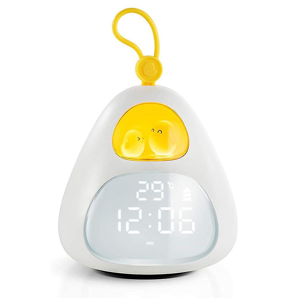 Alarm Clock For Kids，wake Up Light and Night Light With Usb Charger， Children's Sleep Trainer， Beenate Bedside Digital Alarm Clock For Bedroom For Baby