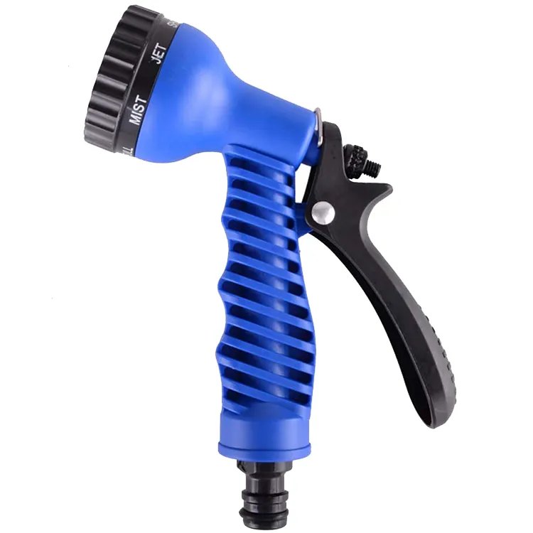 Hot Sale 7 Patterns Water Spray Gun Garden Using Portable Plastic Water Nozzle Garden Hose Spray Water Gun SetFactory supply of