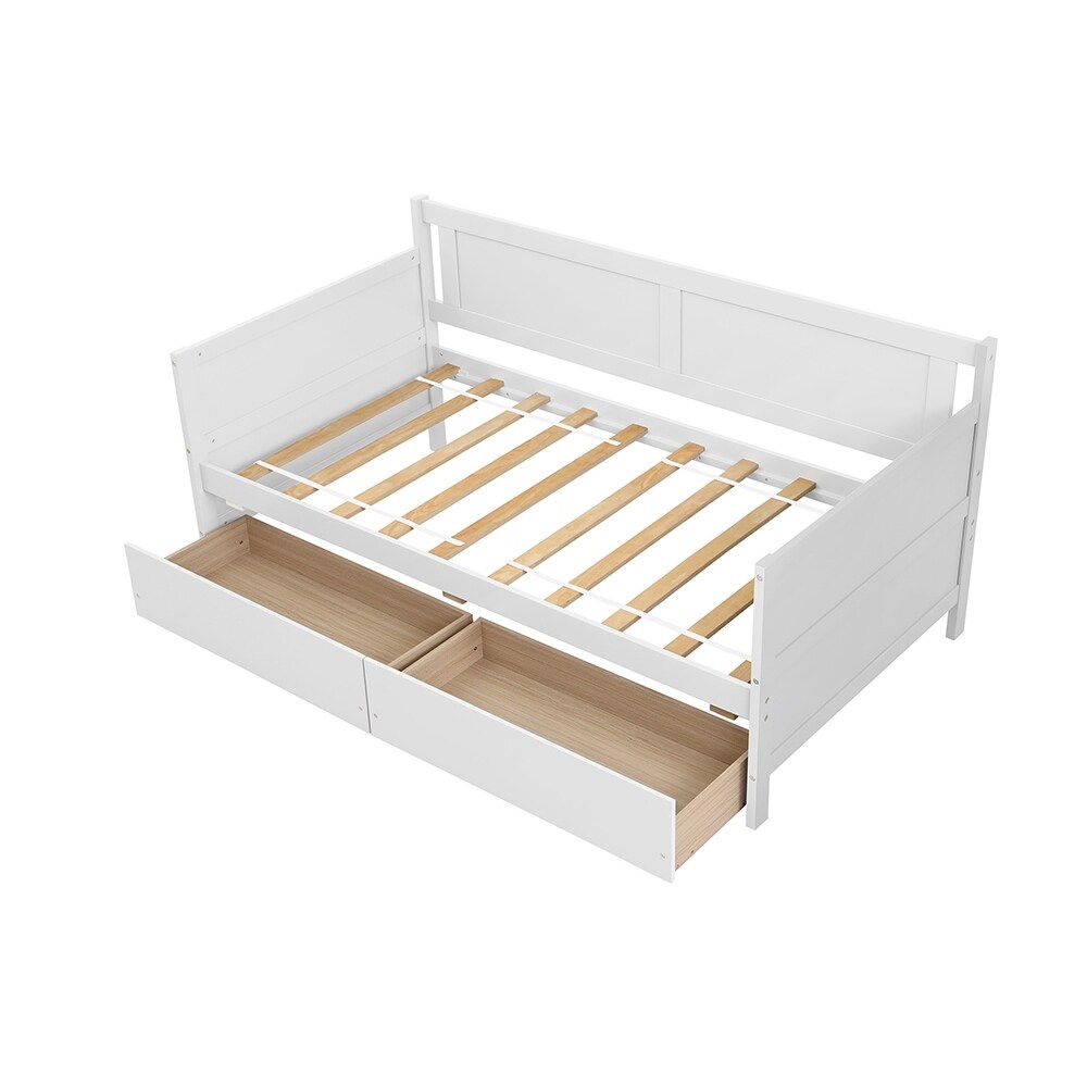 Twin Size Sofa Bed Daybed with 2 Storage Drawers