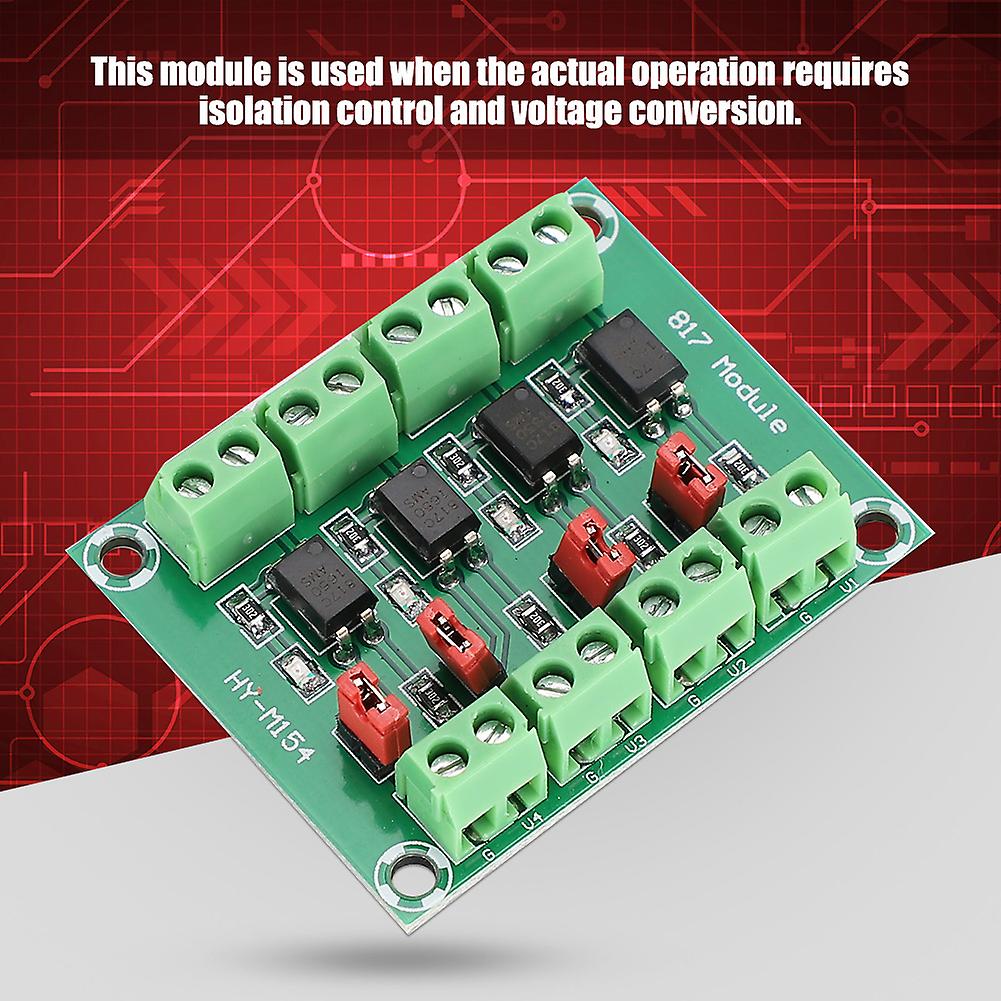 817 4 Channel Optocoupler Isolated Board Voltage Converter Adapter Module