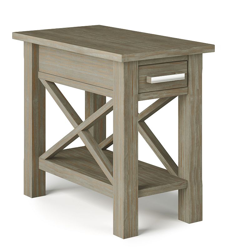 Simpli Home Kitchener Wood Narrow End Table