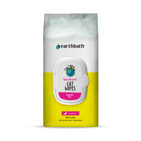 Earthbath Hypo-Allergenic Grooming Wipes for Cats