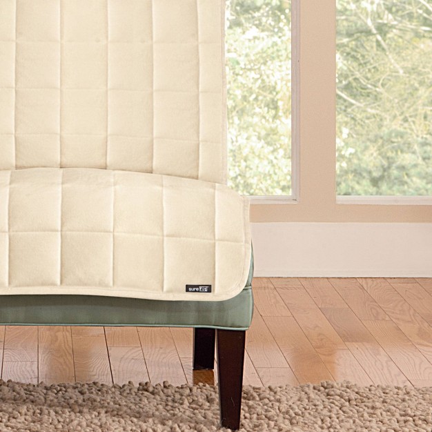 Antimicrobial Quilted Armless Chair Furniture Protector Sure Fit