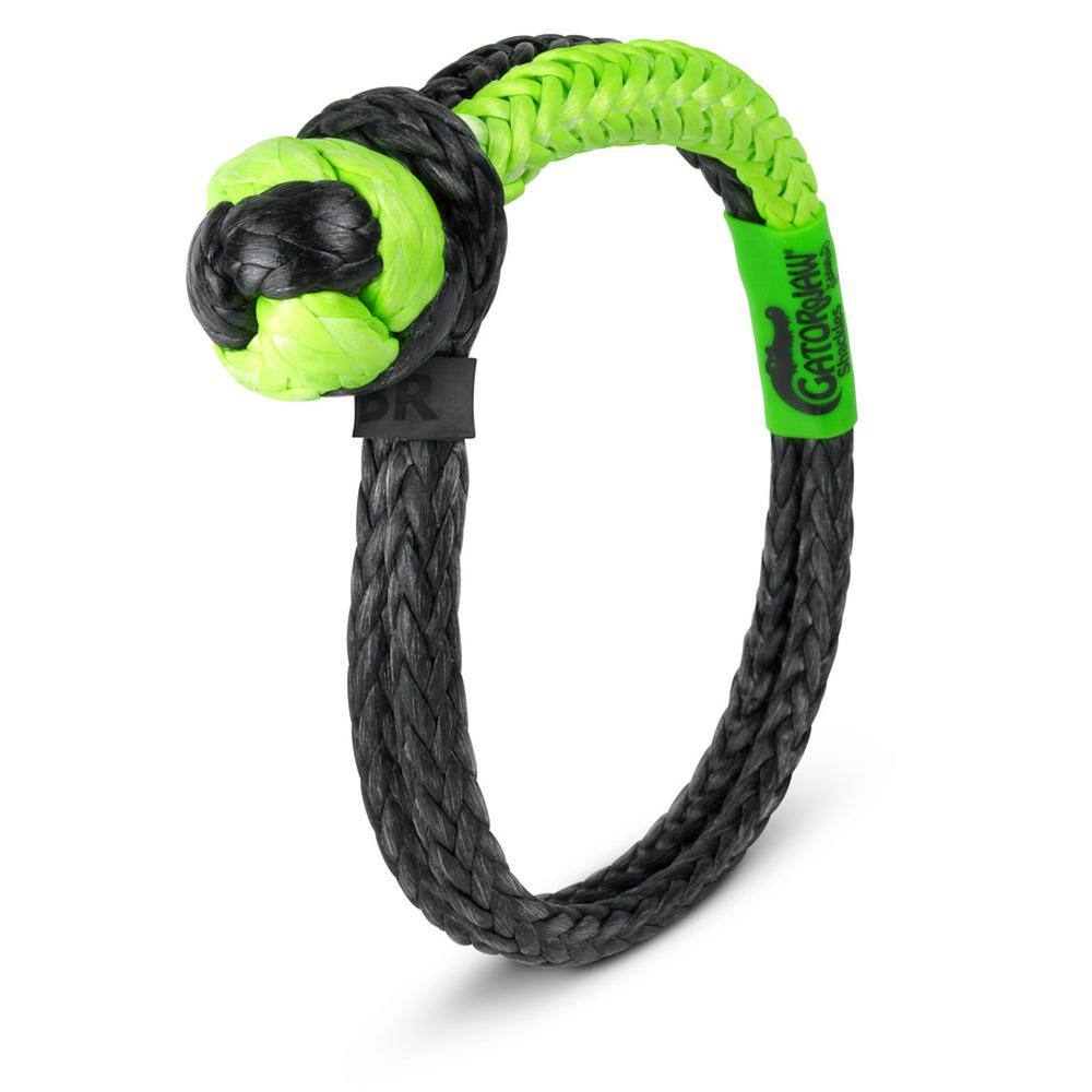 BUBBA ROPE 516 in. NexGen Gator-Jaw Syn Shackle GreenBlack 176747