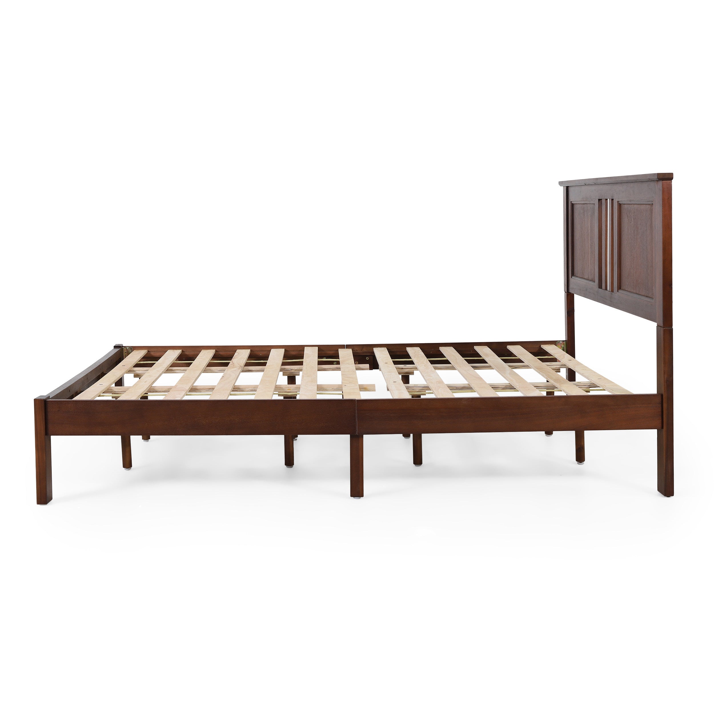 Kashtyn Modern Farmhouse Acacia Wood Queen Bed Platform