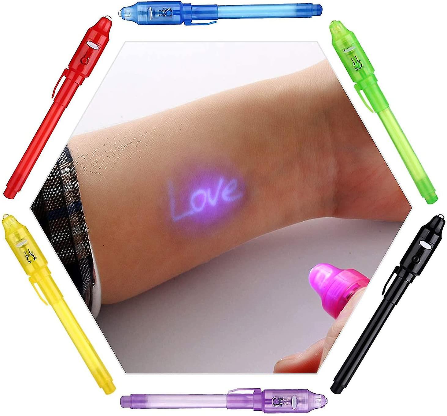 Veeki Invisible Ink Pen (12 Pack) Latest Spy Pen， With Uv Light Fun Activity Entertainment For Kids Party Favors Ideas Gifts