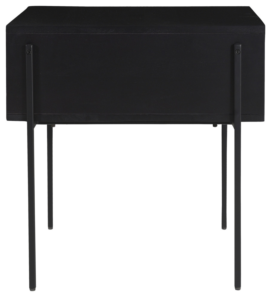 Tobin Side Table  Charcoal   Industrial   Side Tables And End Tables   by Sideboards and Things  Houzz