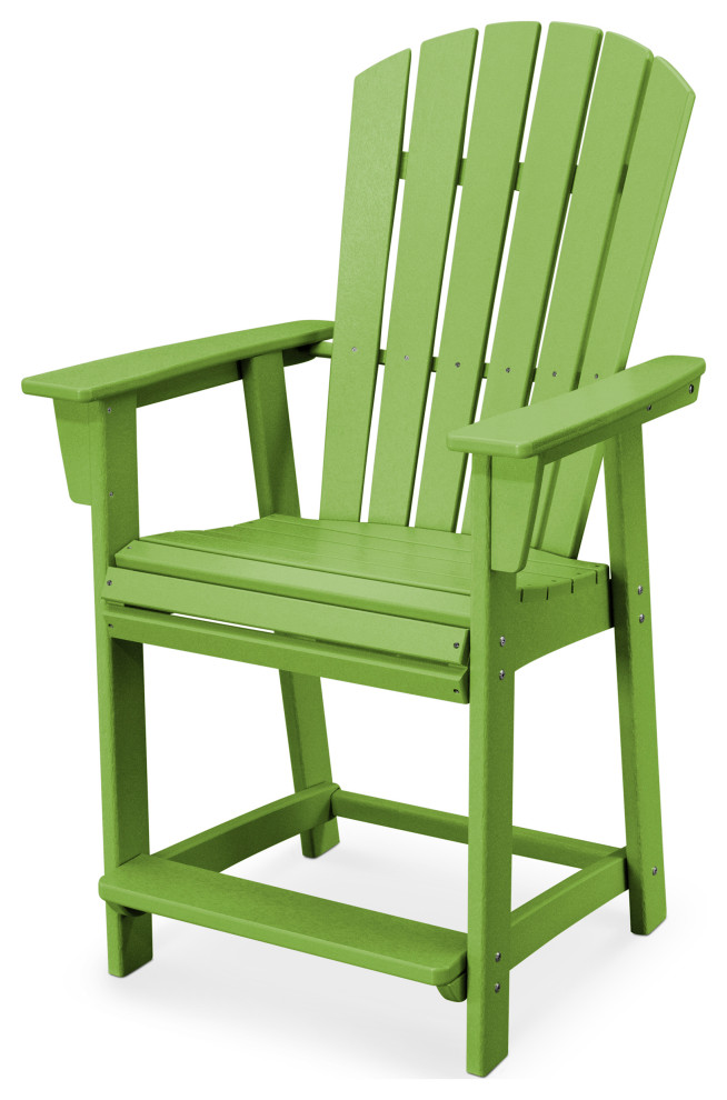 POLYWOOD Nautical Adirondack Counter Chair   Contemporary   Outdoor Bar Stools And Counter Stools   by POLYWOOD  Houzz