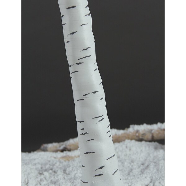 8FT Lighted Tree，132 LED Lighted Birch Tree for Decoration，Home Patio Wedding Festival Christmas Decor，Warm White